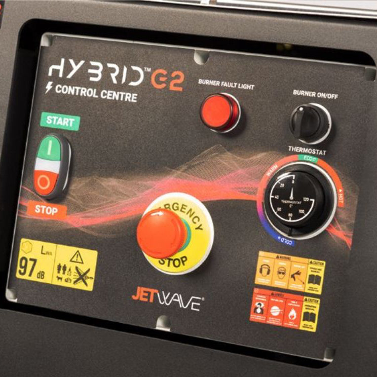 Jetwave Hybrid G2 200-15 pressure washer control panel