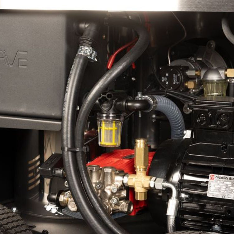 Jetwave Hybrid G2 200-21 hot water electric pressure washer inside view