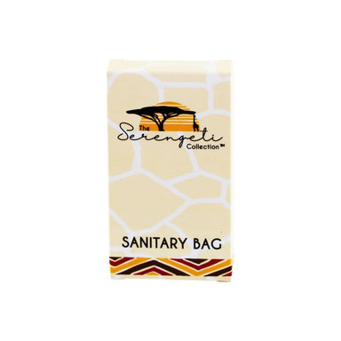Serengeti sanitary bags in a bulk pack of 500 for hotel amenities