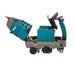 Tennant R14 Ride-On Carpet Extractor side view on white coloured background.