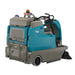 Tennant S16 Battery Powered Compact Ride-On Floor Sweeper back view