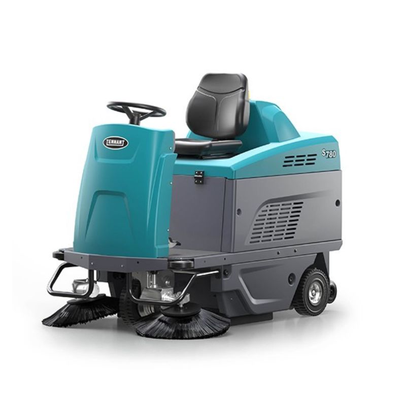 Tennant S780 Compact Ride-On Floor Sweeper other side view