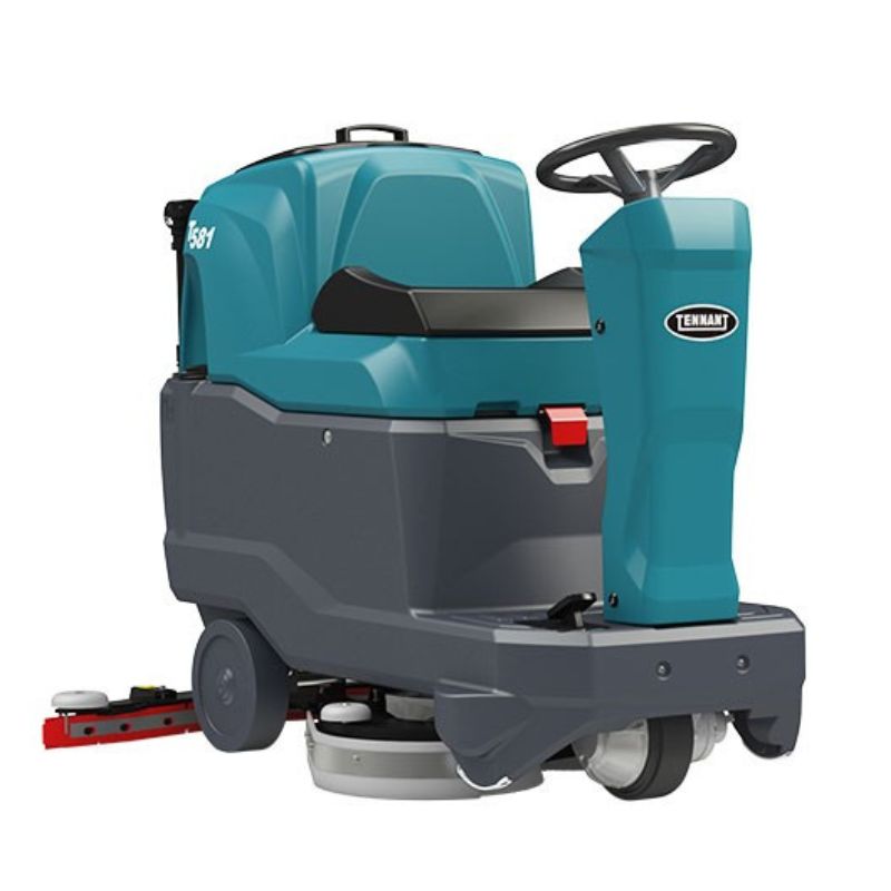 Tennant T581 Ride-On Floor Scrubber side view