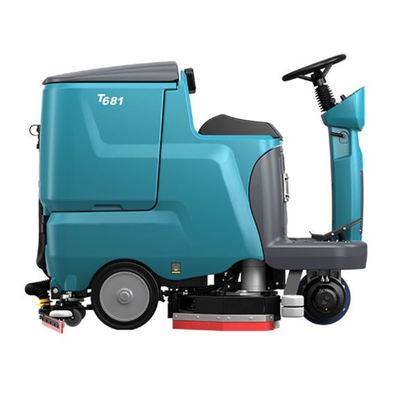 Tennant T681 Ride-On Floor Scrubber side view