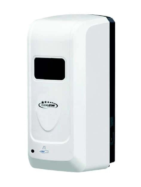 full image of touchless sanitary soap in white background